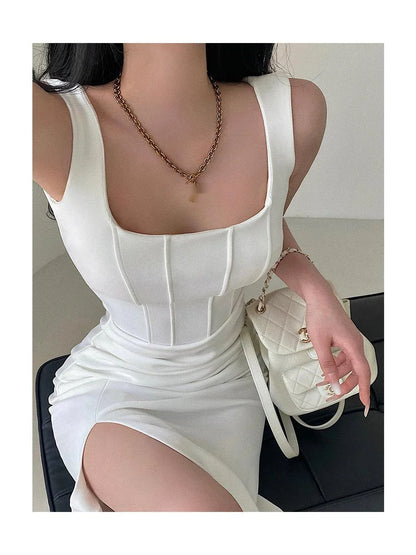 Sexy Slim High Waist Split dress