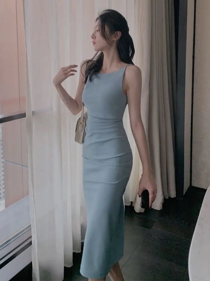 Midi Backless Club Dresses