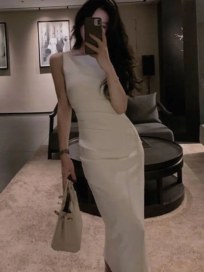 Midi Backless Club Dresses